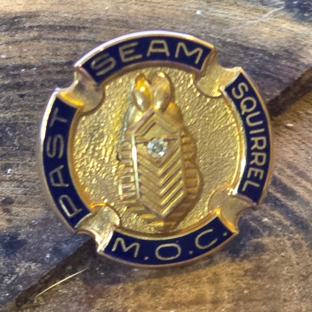 Vintage 10k Gold W/Diamond Military Order Of The Cootie MOC Past Seam Squirrel